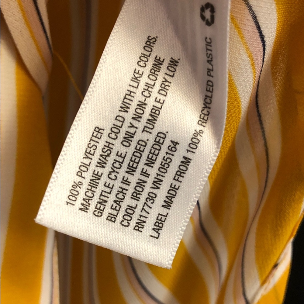 a new day Yellow Striped Button-Down Shirt - Picture 4 of 4